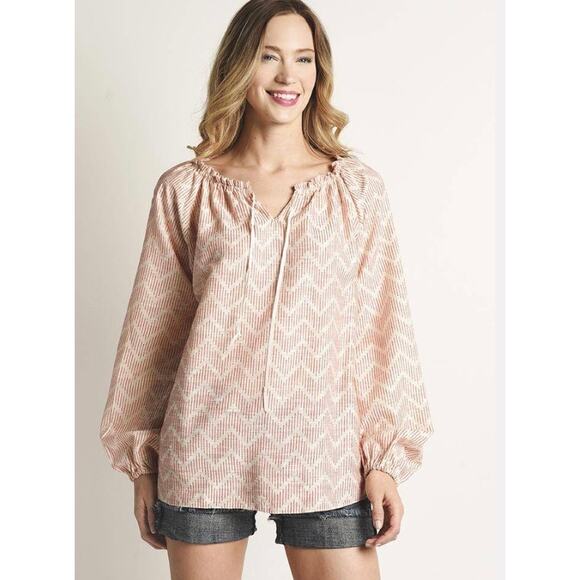 Lemlem‎ Imani Long sleeve Grandfather Shirt Size Large - Picture 1 of 14